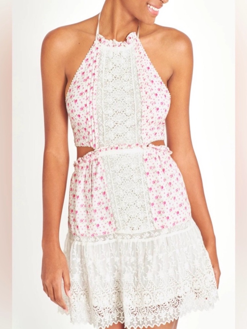 Loveshackfancy women’s kesia dress in poppy pink brand new with tags size xlarge - Picture 3 of 9